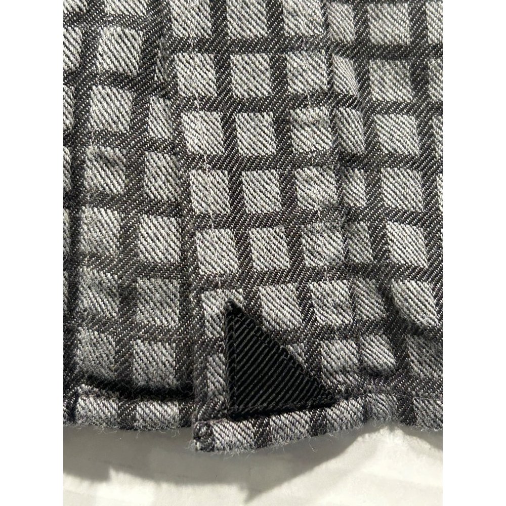 Untuckit Mens Black Gray Long Sleeve‎ Button Up Shirt Size Medium - Picture 9 of 9